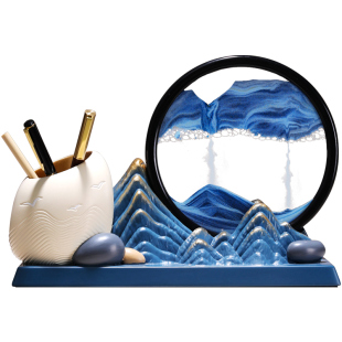 谢师礼物中考笔筒流沙画生日礼物桌面摆件感谢恩师高中毕业纪念品