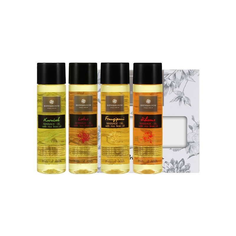 BATH&BLOOM泰国亚洲芳疗按摩油旅行装75ml*4舒缓柔嫩肌肤体验套装