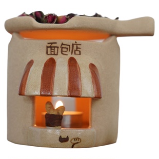 面包店烤茶炉迷你烘茶熏香烘干炉茶香炉茶叶提香烘焙精油蜡烛陶瓷