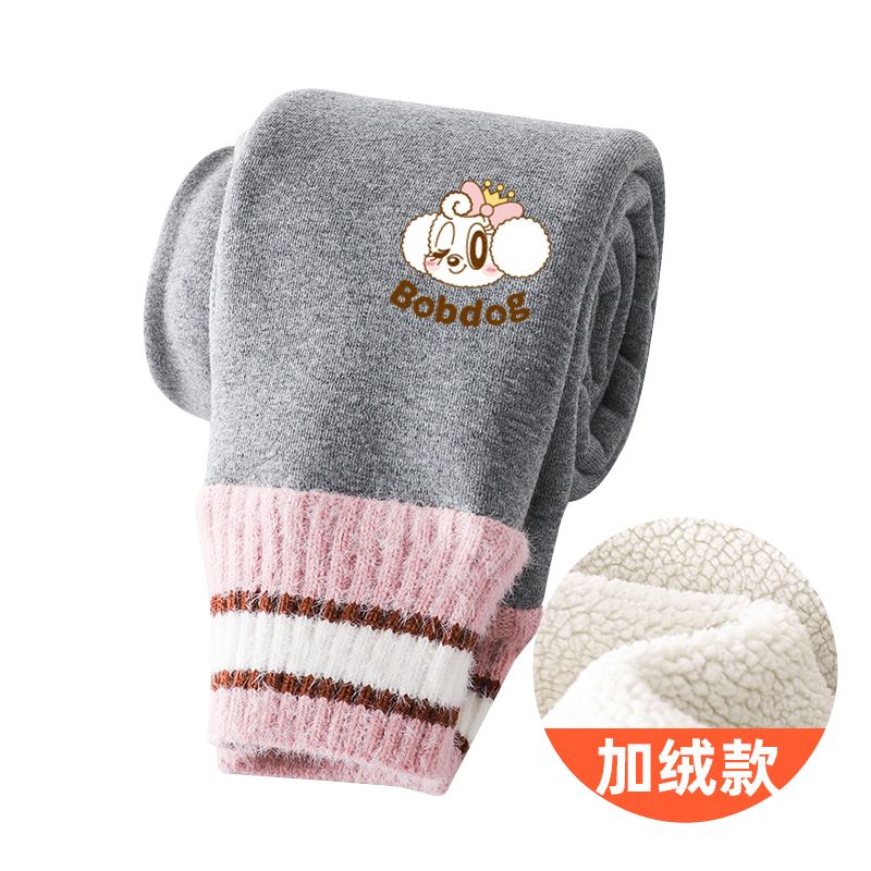 巴布豆女童打底裤特厚高腰无骨