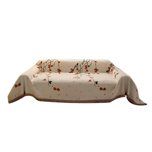 新中式沙发巾2026新款秋冬一整张皮沙发盖布防猫抓四季通用全盖毯