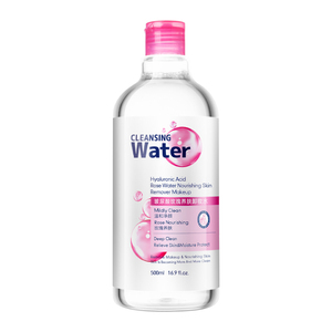 娇研物语玻尿酸玫瑰卸妆水500ml清洁肌肤保湿补水