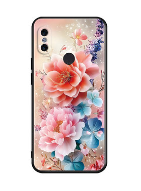 秋昊适用于红米note5手机壳MEE7S花卉note5ai防摔小米mee7s好看hongmi春天n0te5保护套红米n5redmi note5唯美