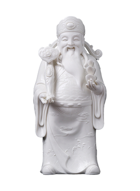 戴玉堂徐才提陶瓷摆件《如意纳宝财神》家用供奉财神爷神像开业礼