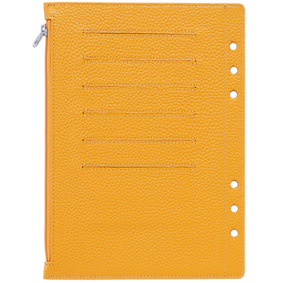 A5尺寸真皮拉链分隔页手账配件