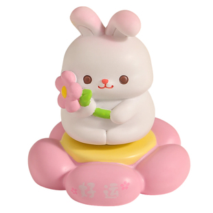 可爱兔子转转乐解压小摆件情绪稳定神器办公桌工位装饰品生日礼物
