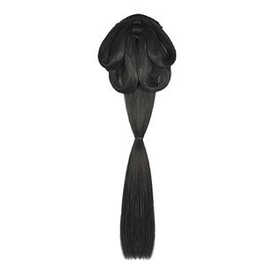儿童汉服假发一体式魏晋风古装发髻战国袍盘发后压垫发包古风头饰