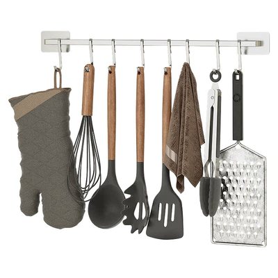 厨房伊莱家304不锈钢北欧免打孔