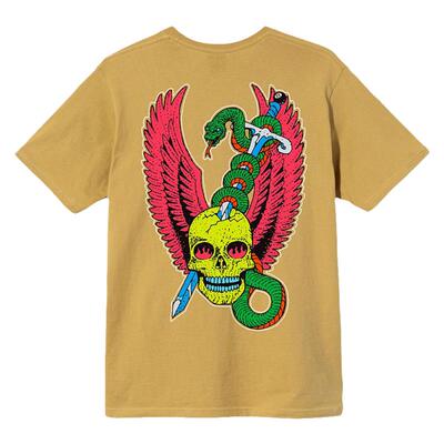 Stussy骷髅毒蛇印花短袖T恤