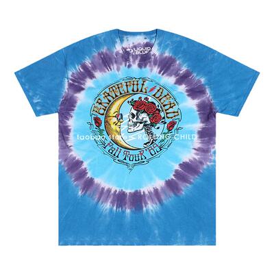 正版GratefulDead摇滚扎染T恤
