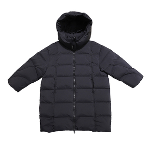 啦芙莱童装25冬新款男女中大童90白鸭绒加长款连帽羽绒服外套8806