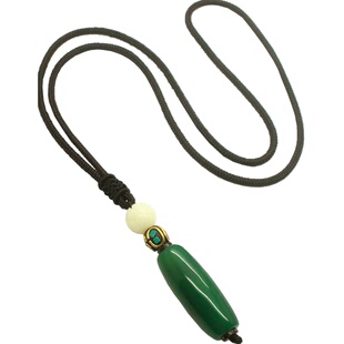 天珠玛瑙项链长款男女百搭毛衣链秋冬高级感复古简约配饰大气新款