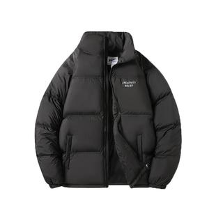 回力羽绒服男女秋冬季面包2025新款立领加厚短款情侣保暖防寒外套