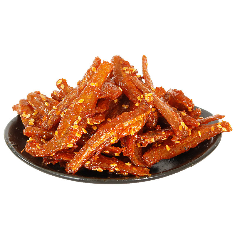 即食小鱼干香辣银鱼仔小吃熟食
