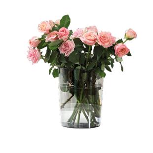 醒花桶家用亚克力透明大号鲜花花店专用深水养花插花花筒法式塑料