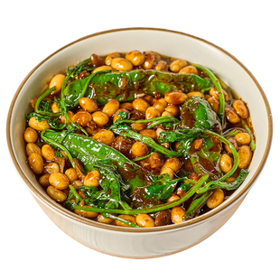 辣二婶黄豆焖酱菜虎皮辣椒香菜酱豆子江西特产辣椒酱下饭菜拌饭酱