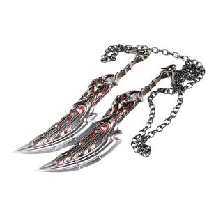 X3COMMUNE 瓦罗兰特游戏周边无畏契约洪荒怒焰斩双刃合金桌面摆件