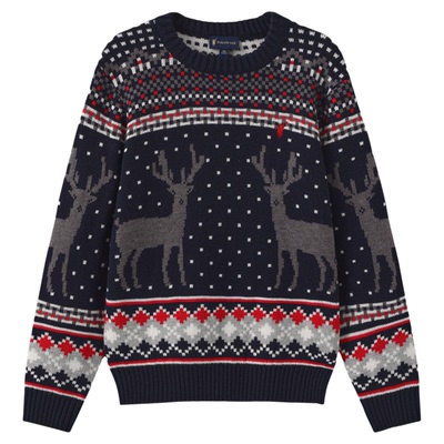 POLOWALK圆领圣诞风针织衫
