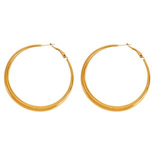 刘亦菲同款耳环超大圈各种百搭look超酷不掉色赵丽颖也有戴耳圈女