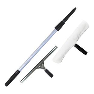 白云玻璃刮三件套套装擦玻璃窗器加长铝合金伸缩杆上水器物业保洁