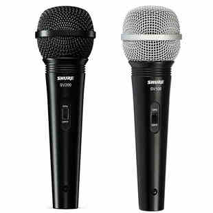 Shure舒尔SV100 SV200有线麦克风直播家庭k歌麦克风音箱话筒正品