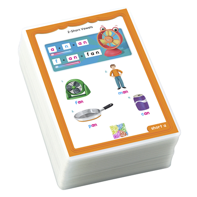 英语自然拼读法字母单词卡片启蒙