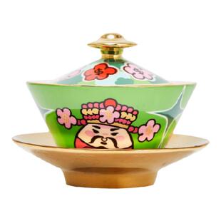 有钱花 x 斯达高「三才盖碗」创意礼品 功夫泡茶碗 RICH FLOWER Q