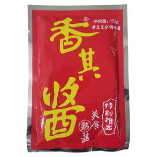 冯大拿香其酱东北特产大酱沾菜蘸酱香黄豆瓣酱熟酱  香其酱100g