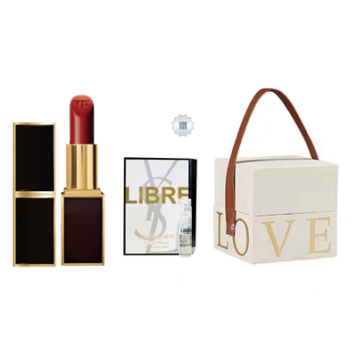 TF 16黑管香水组合装 不易脱色提升气色 赠限量LOVE礼盒套装