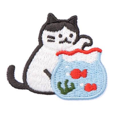 可爱刺绣布贴手机diy装饰自粘