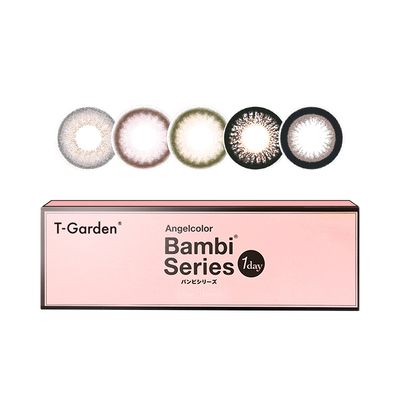 T-Garden美瞳Bambi小粉盒日抛小直径10片彩色隐形眼镜正品授权