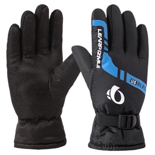 骑车冬季骑行手套保暖加绒冬天防风防水户外摩托车外卖防寒棉手套