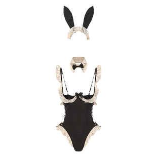 瑷绫说性感睡衣兔女郎制服诱惑氛围感房事高级潮床上蕾丝吊带睡裙