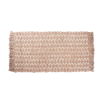 手工编织黄麻地毯入户门地毯