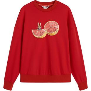 【清仓】播商场同款新年Peter Rabbit联名宽松圆领卫衣BDQ1VD0301