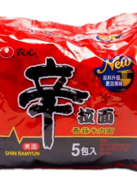 农心辛方便面香菇辣白菜韩式拉面