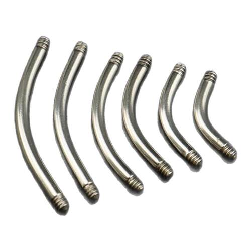 Shinma1.6MM/1.2MM 弯杆 杆子备用杆肚脐钉眉钉穿刺饰品配件