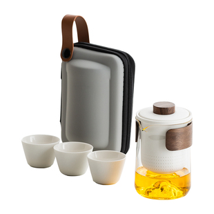 便携式旅行茶具套装户外露营随身一壶三杯2025新款一人饮快客杯