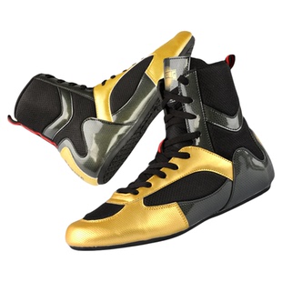 高帮拳击鞋男女摔跤鞋跤鞋格斗鞋子散打鞋训练鞋搏击鞋专业比赛靴