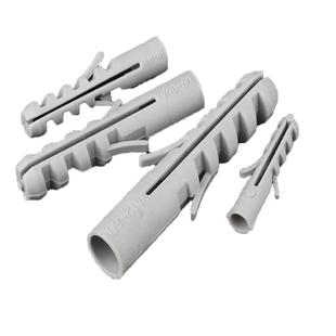 无边无帽塑料膨胀螺丝胶塞膨胀鱼形膨胀管胀塞灰色塑料胀栓46810M