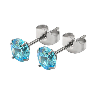 医用材质F136钛合金耳钉蝴蝶扣气质款养耳洞耳骨钉长杆0.8mm插针