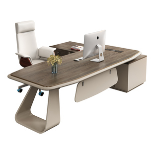 办公桌老板桌简约现代大班台办公室桌办公桌椅组合经理桌总裁桌