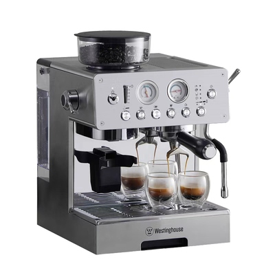 西屋K16研磨一体半自动咖啡机双锅炉家商用小型意式奶泡萃取机