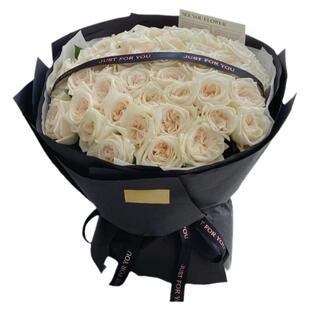 情人节粉荔枝玫瑰花束生日鲜花速递同城配送杭州广州北京上海深圳