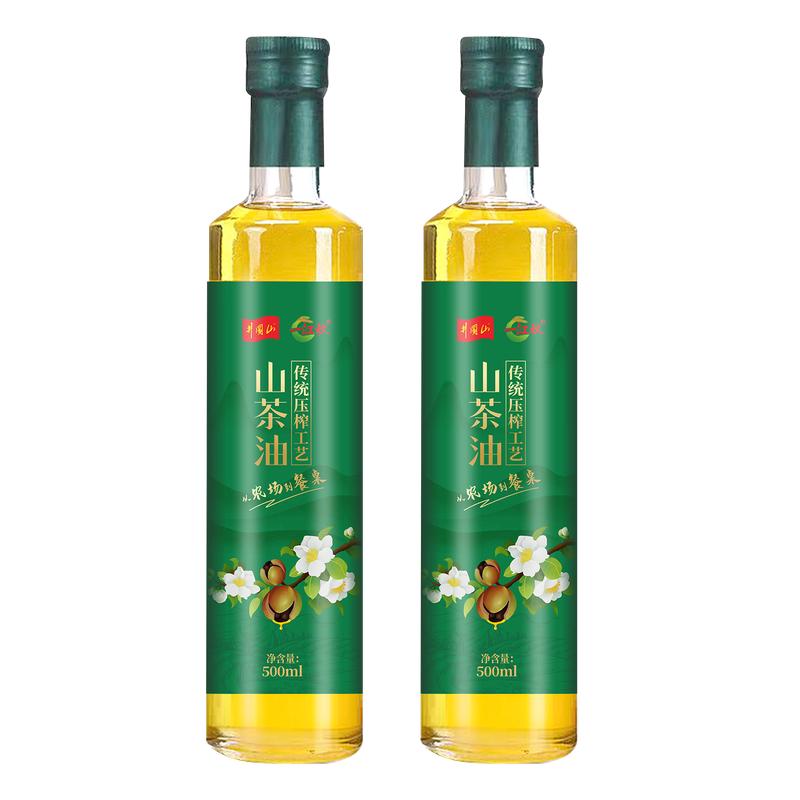 一江秋压榨山茶油500ML*2瓶
