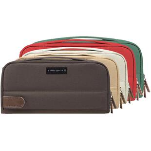 【自营】国誉kokuyo可立式大容量笔袋一米新纯HACO收纳铅笔盒日系小学生笔袋塔卡沙限定文具盒女生帆布铅笔盒