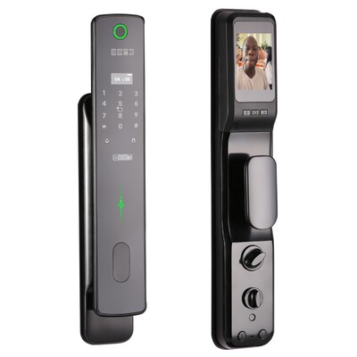 指纹锁人脸识别防盗门家用猫眼