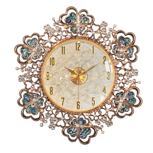 欧式贝壳挂钟轻奢高级感客厅高端挂墙时钟表创意装饰2026新款艺术