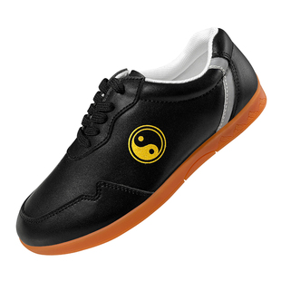 太极鞋男款专业太极拳鞋软牛皮武术鞋新款八段锦练功鞋女士秋冬季