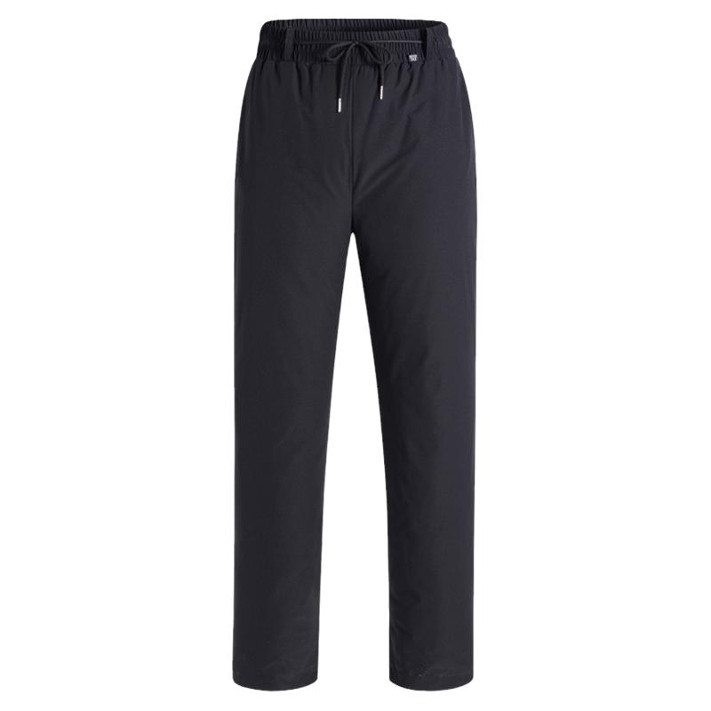 羽绒裤女外穿宽松加厚白鸭绒中老年冬季高腰200斤胖子大码加绒妈